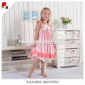 Pink stripe dress linen fabric for party girls